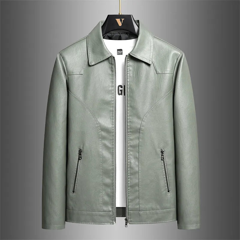 Marzio Gloss Leather Jacket